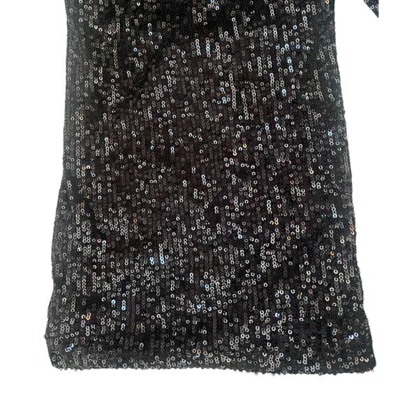 Badgley Mischka Belle Iris Sequin Straight leg Dress Pants | Sz 0, Black NEW$199 - Picture 10 of 14